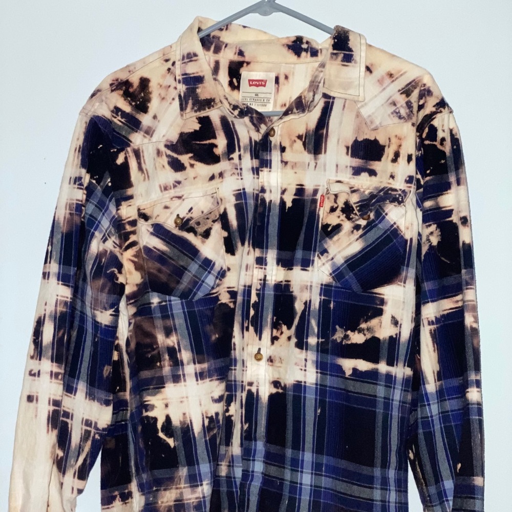 Bleach Dyed Vintage Levi’s Flannel